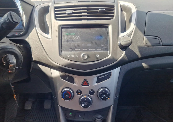 Chevrolet Trax cena 35999 przebieg: 124000, rok produkcji 2014 z Bieruń małe 172